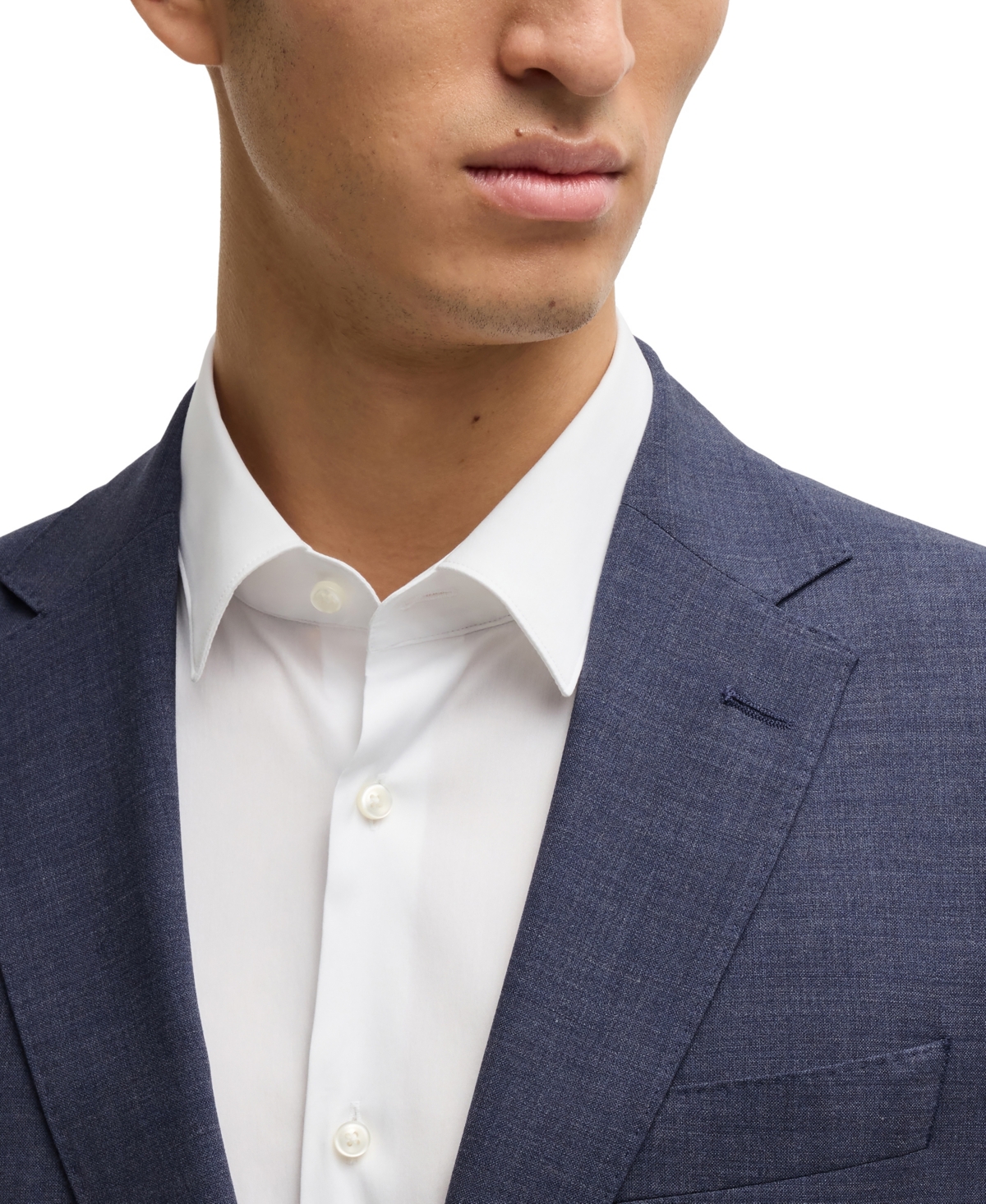 Boss by Hugo Men's Micro-Patterned Performance-Stretch Slim-Fit Suit