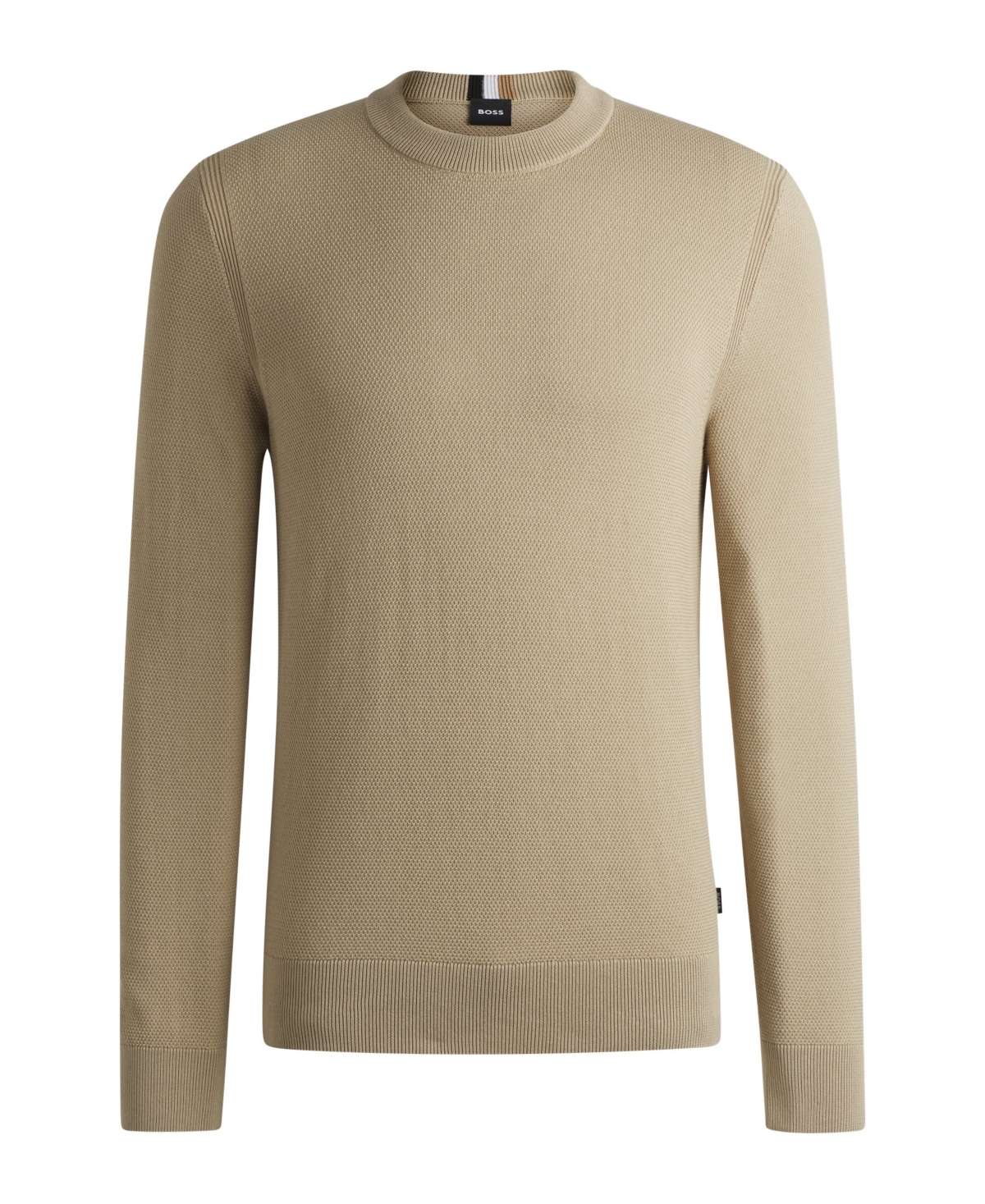 Boss by Hugo Men's Micro-Structured Crew-Neck Sweater