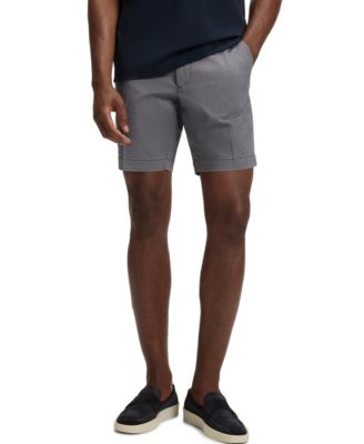 Hugo Boss - Men's Micro-Patterned Stretch Cotton Slim-Fit Shorts