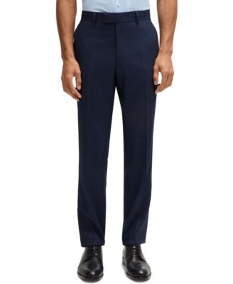 Men's Stretch Wool Regular-Fit Three-Piece Suit