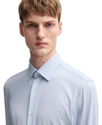 Men's Structured Performance Slim-Fit Dress Shirt