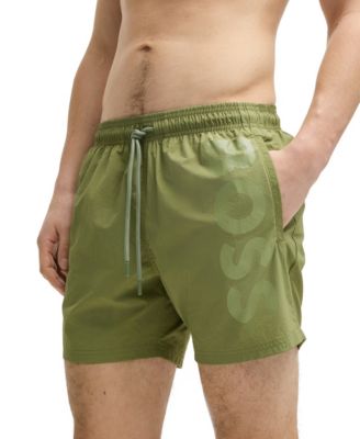 Men's Contrast-Logo Swim Shorts