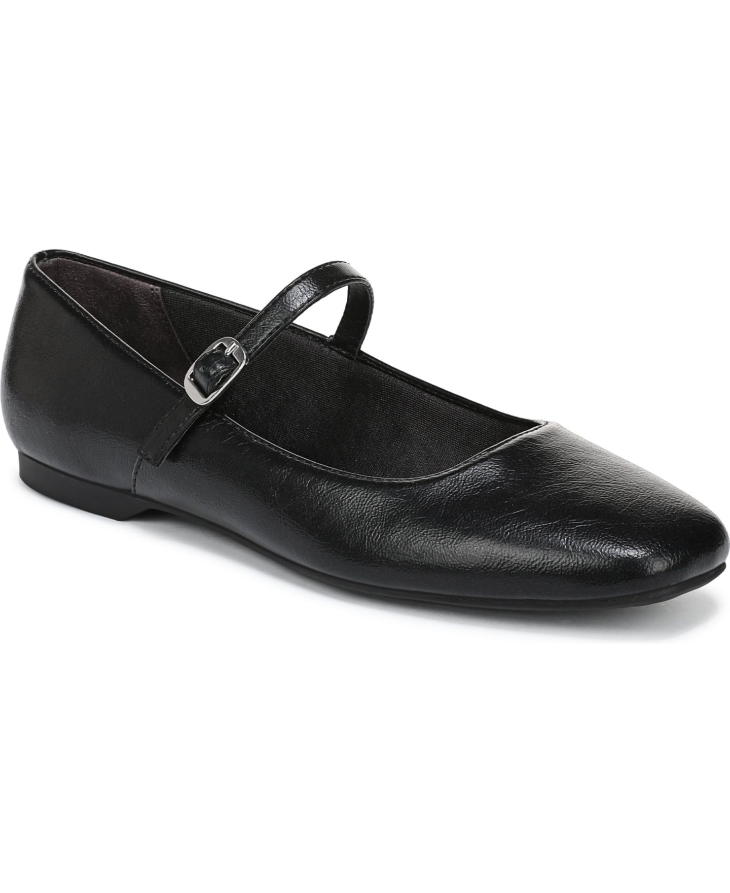 Женские балетки LifeStride Beloved Mary Jane Flats, цвет: Чёрная искусственная кожа — фото 1