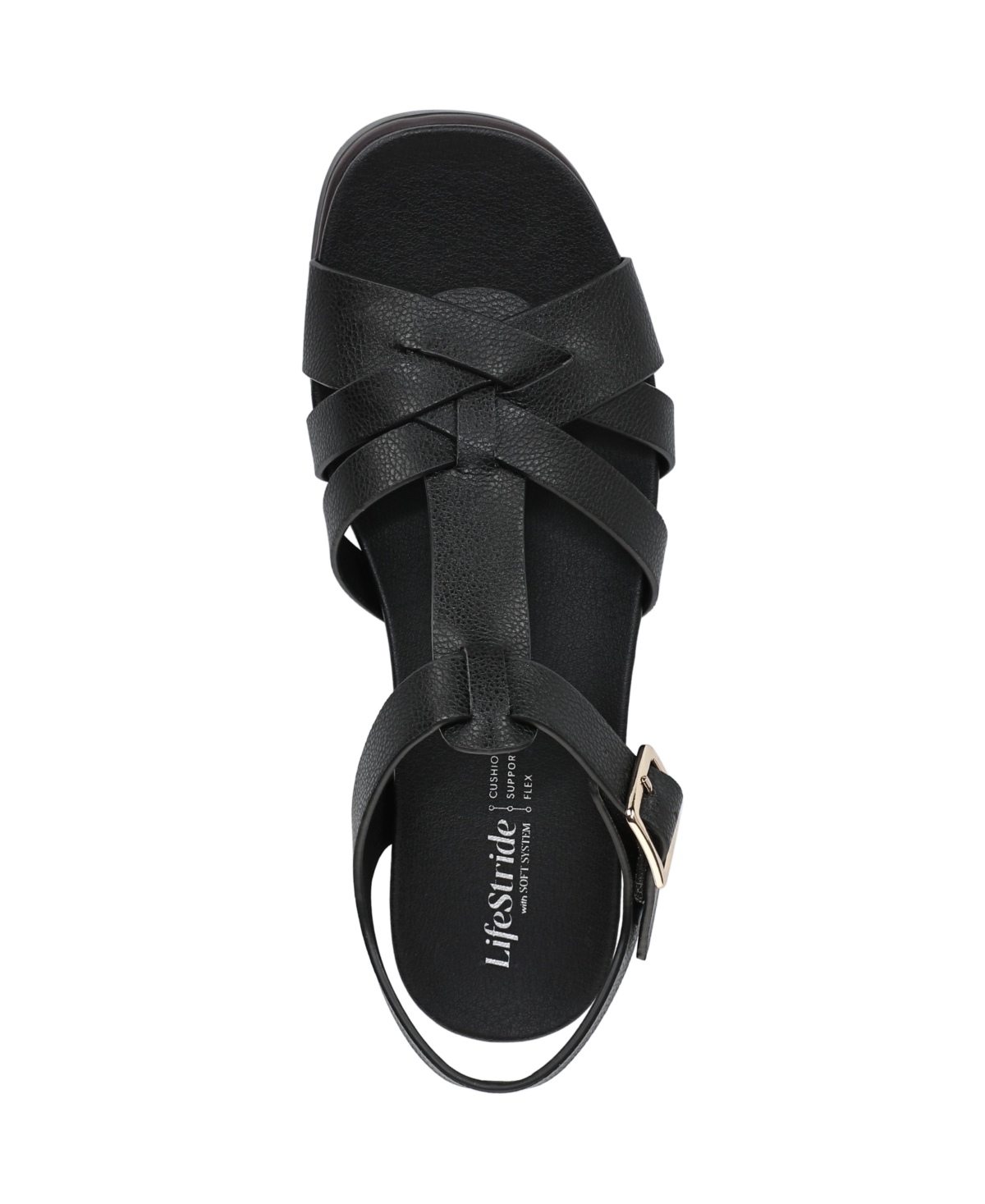 Lifestride Grandiose Platform Wedge Sandal In Black