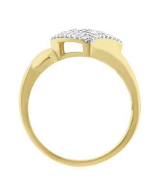 White Diamond Ring (1/4 ct. t.w.) in 14k Yellow Gold