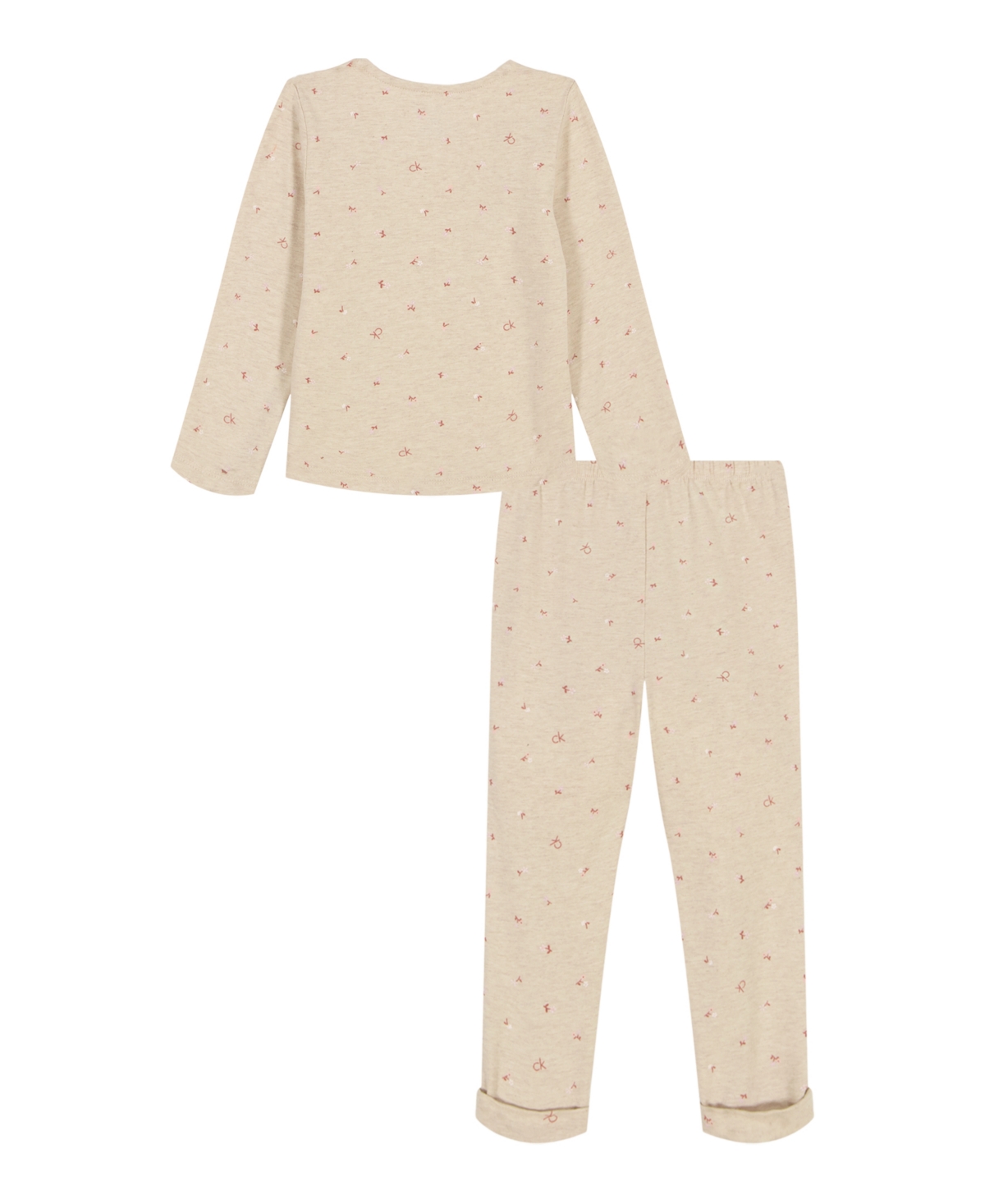 Calvin Klein Baby Girls Long-Sleeve Top and Pants, 2-Piece Set