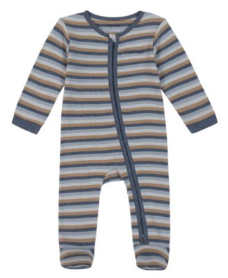 Baby Boys' Zip-Front Footed Coverall