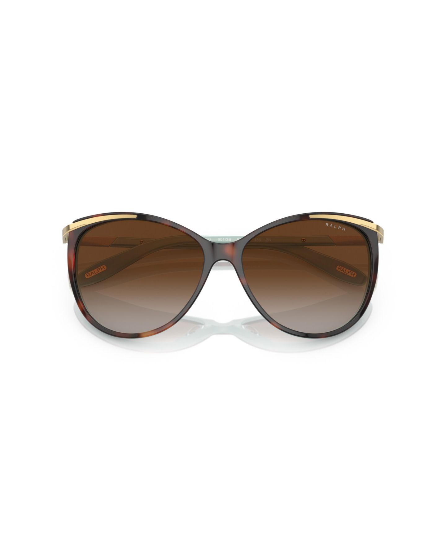 Женские солнцезащитные очки Ralph by Ralph Lauren Cat Eye Sunglasses, RA5150, цвет: Коричневый — фото 2