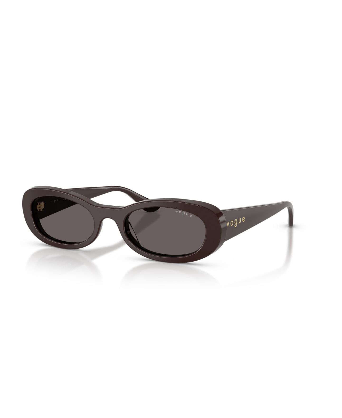 Женские солнцезащитные очки Vogue Eyewear Oval Sunglasses, VO5582S, цвет: Коричневый / Серый — фото 1