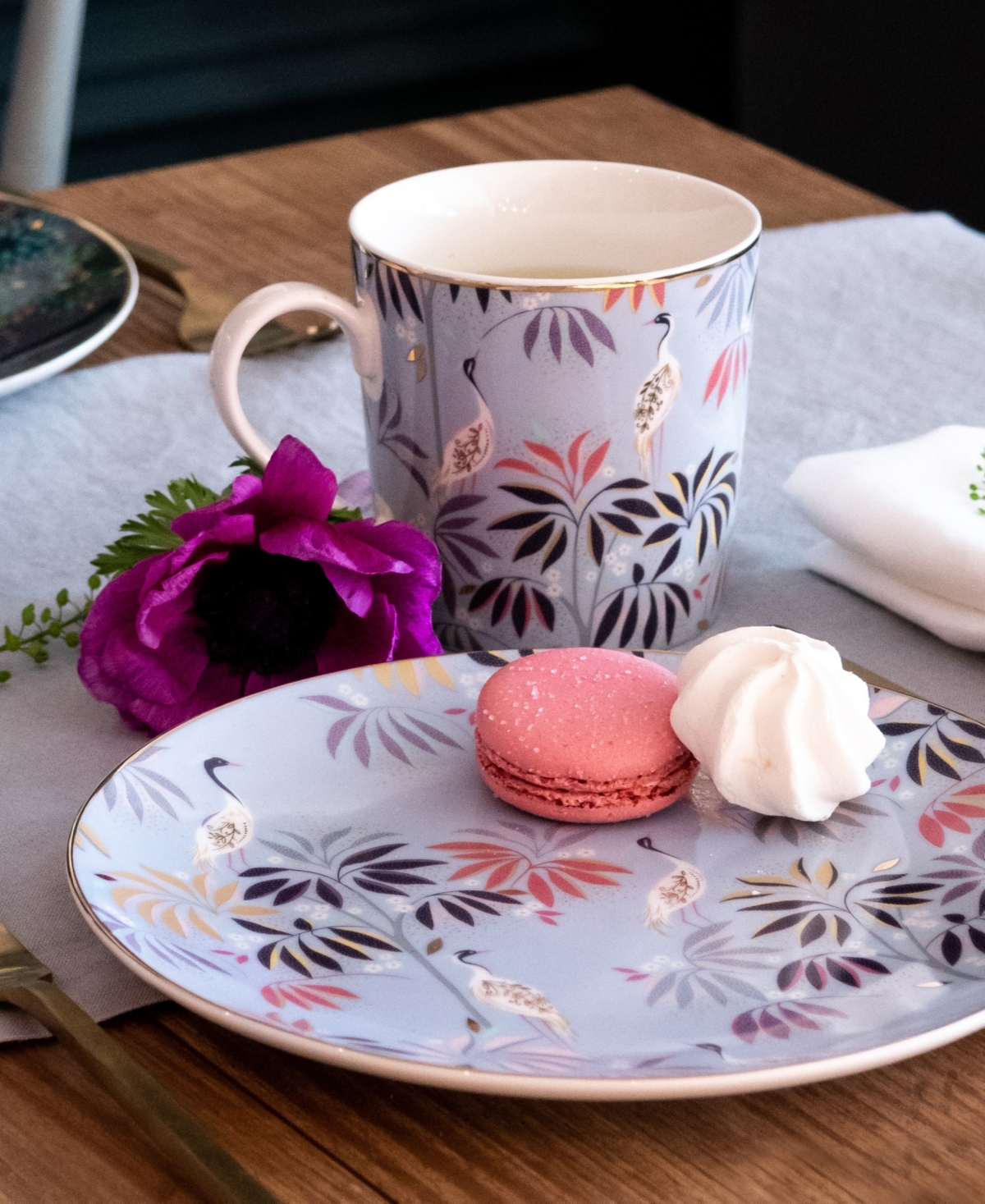 Portmeirion Sara Miller India Cake Plates, Set of 4, Service For 4