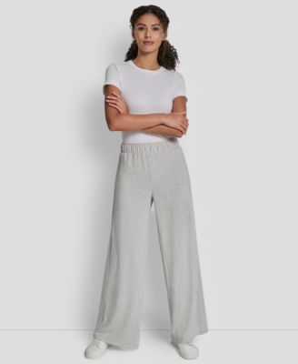 Petite Sequin Mid-Rise Wide-Leg Pants