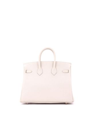 Birkin 25 Handbag Light Togo with Rose Gold Hardware