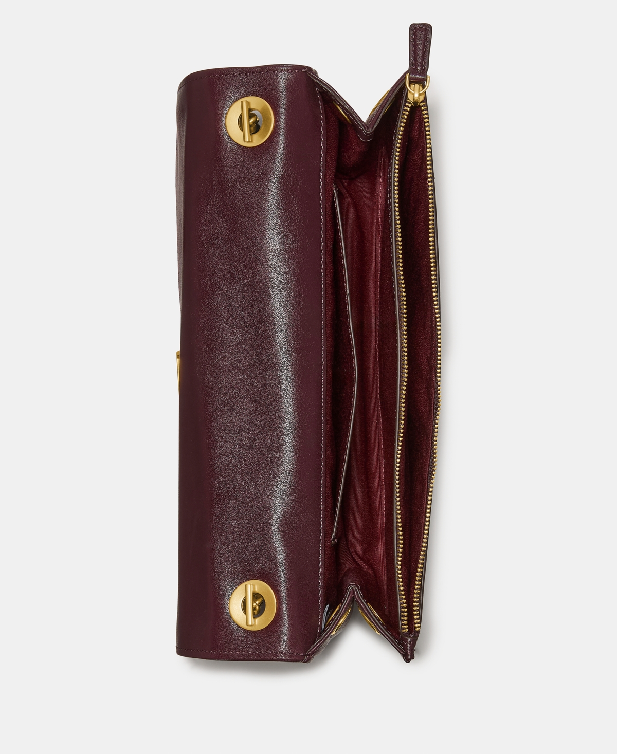 Kate Spade Deco Fine Grain Leather Soft Shoulder Bag In Burgundy