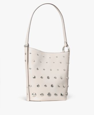 Halo Medium Studded Leather Bucket Bag