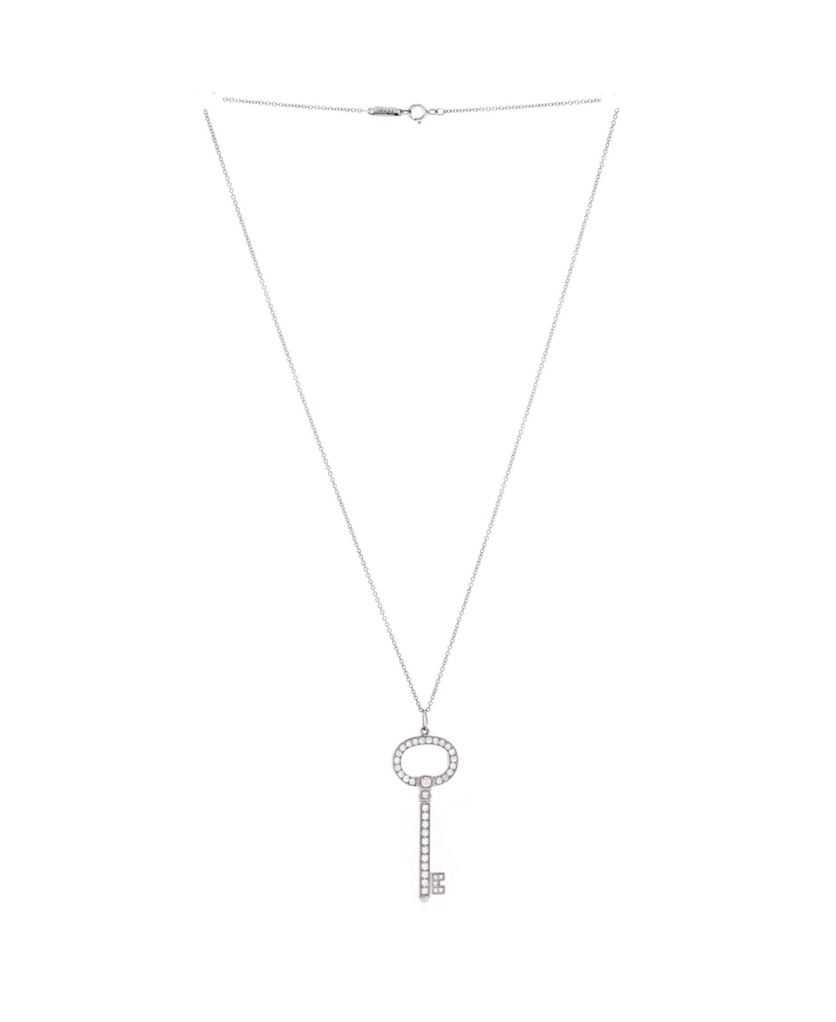 Pre-Owned Tiffany & Co Oval Key Pendant Necklace