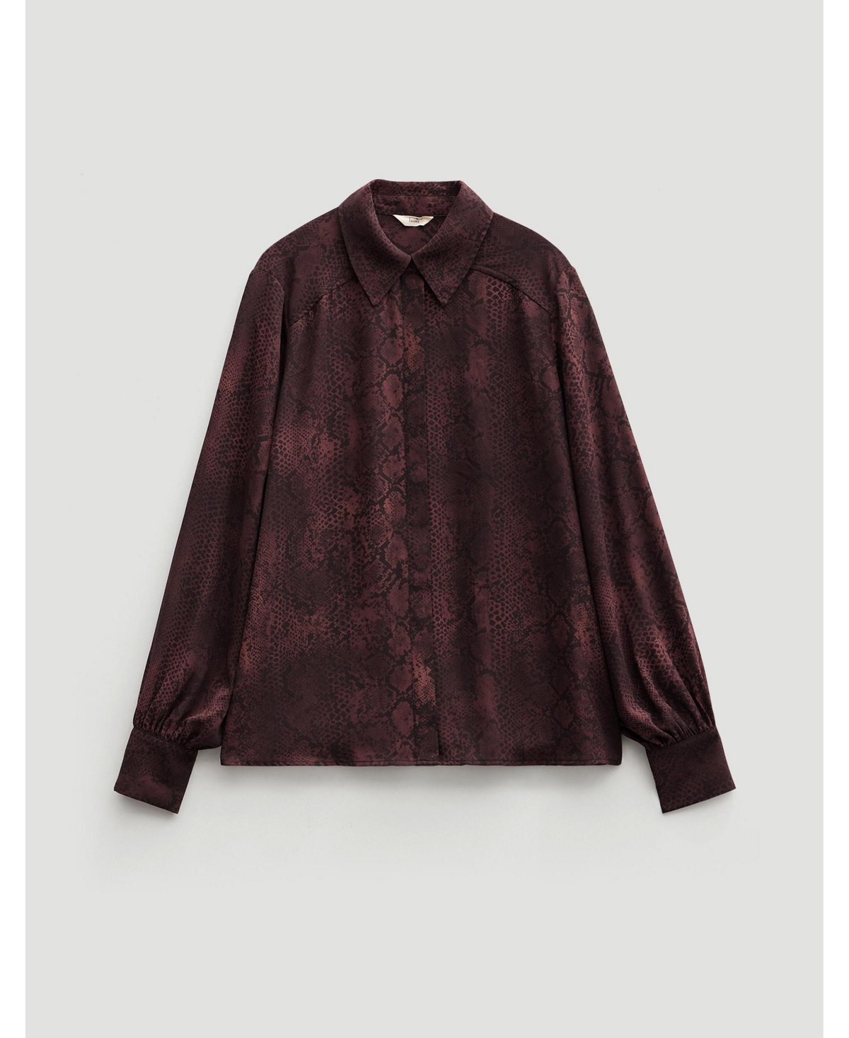 Hush Women's Chiffon Printed Long Sleeve Shirt