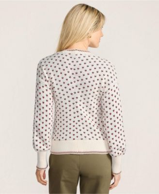 Women's Drifter All Over Jacquard Jersey Crew Neck Sweater