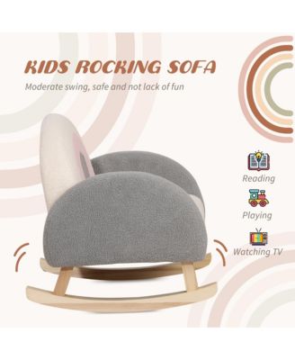 Kids Sofa, Rocking Toddler Sofa Chair, Gift for 18-36 Months,
