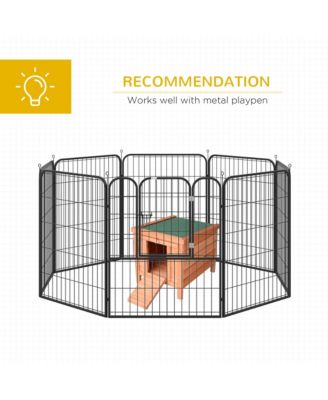 Wooden Rabbit Hutch 20'' Pet Habitat Cages Bunny Small Animal House New