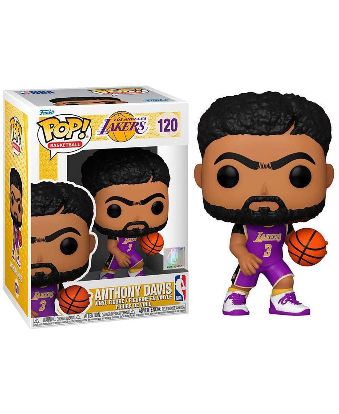 Детские фигурки Funko Pop! NBA: Lakers - Anthony Davis (Purple Jersey) Vinyl Figure, цвет: Assorted Pre-Pack — фото 4