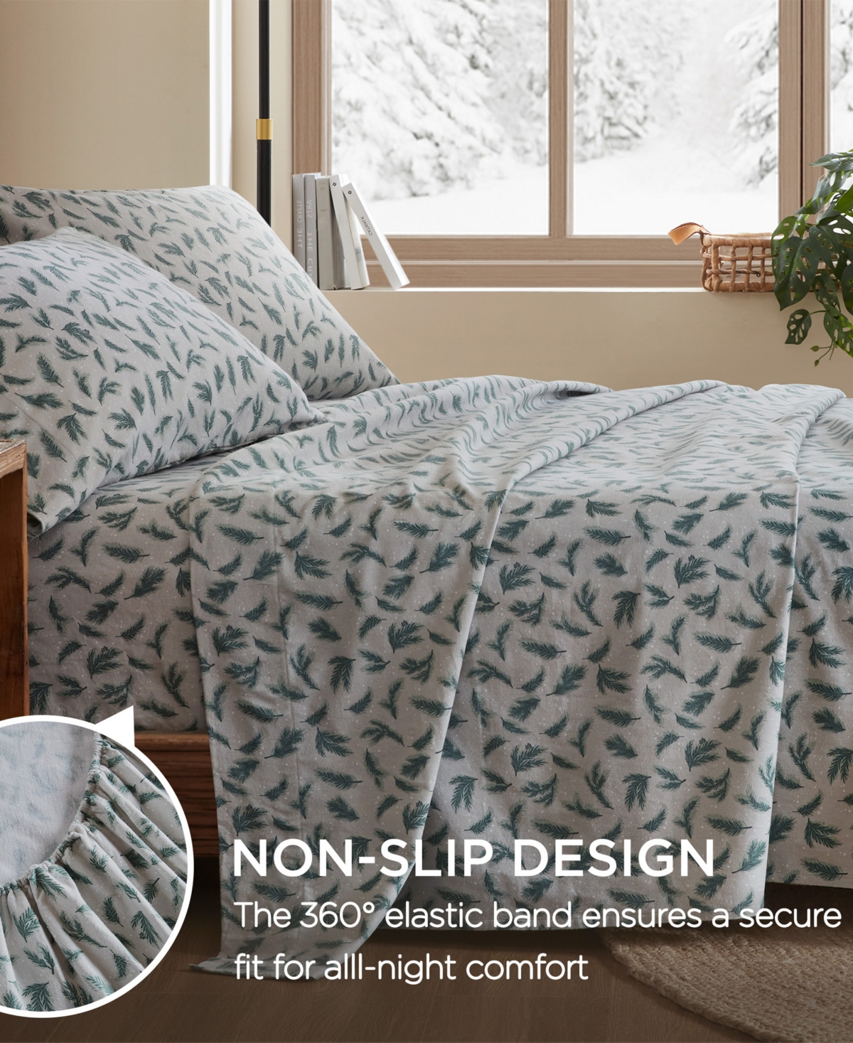 Woolrich Printed Flannel 4-pc. Sheet Set, Full In Blue