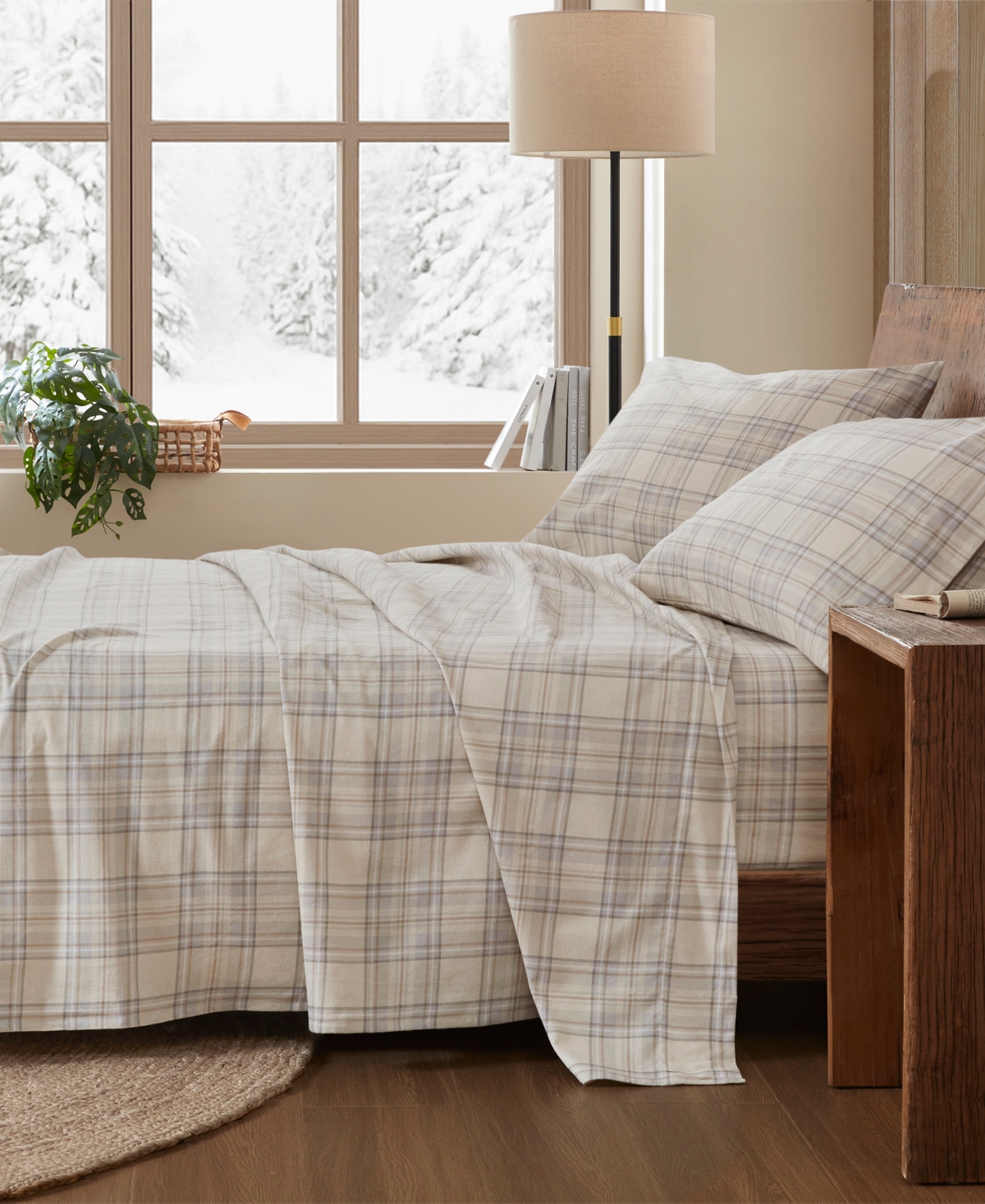 Woolrich Printed Flannel -Pc. Sheet Set