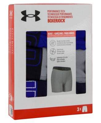 Boys' 7-20 Boxerjock Solid Boxer Briefs, 3-Pack Set