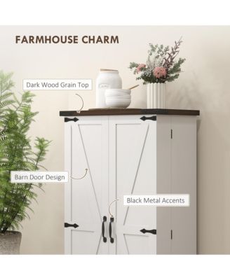 Kitchen Pantry Cabinet with Sensing LED Light Storage Cabinet