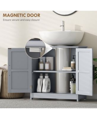 Pedestal Sink Storage Cabinet, Bathroom Sink Cabinet, Light