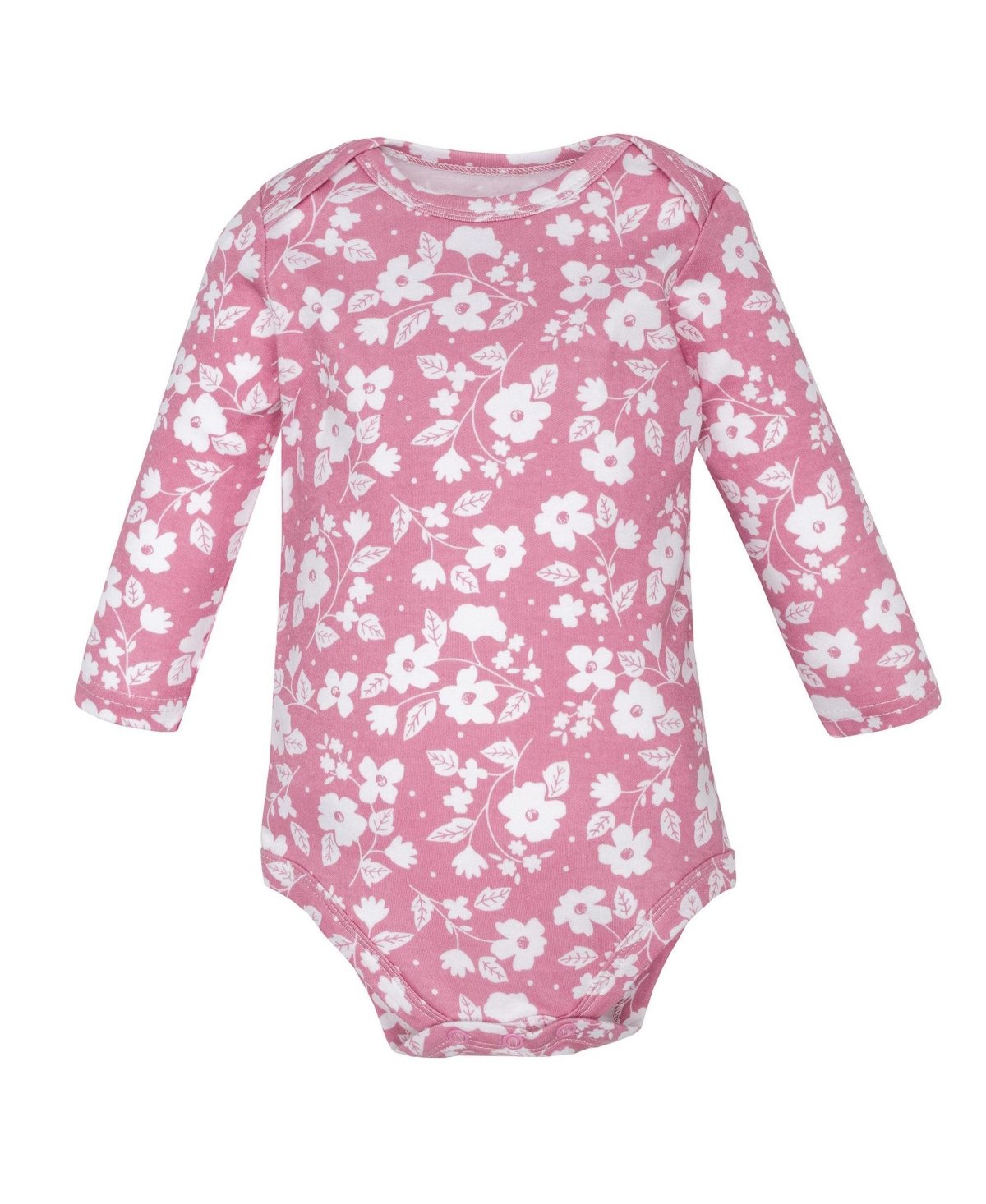 Hudson Baby Baby Girls Hudson Cotton Long-Sleeve Bodysuits 3-Pack, Cute Hearts, 0-3 Months