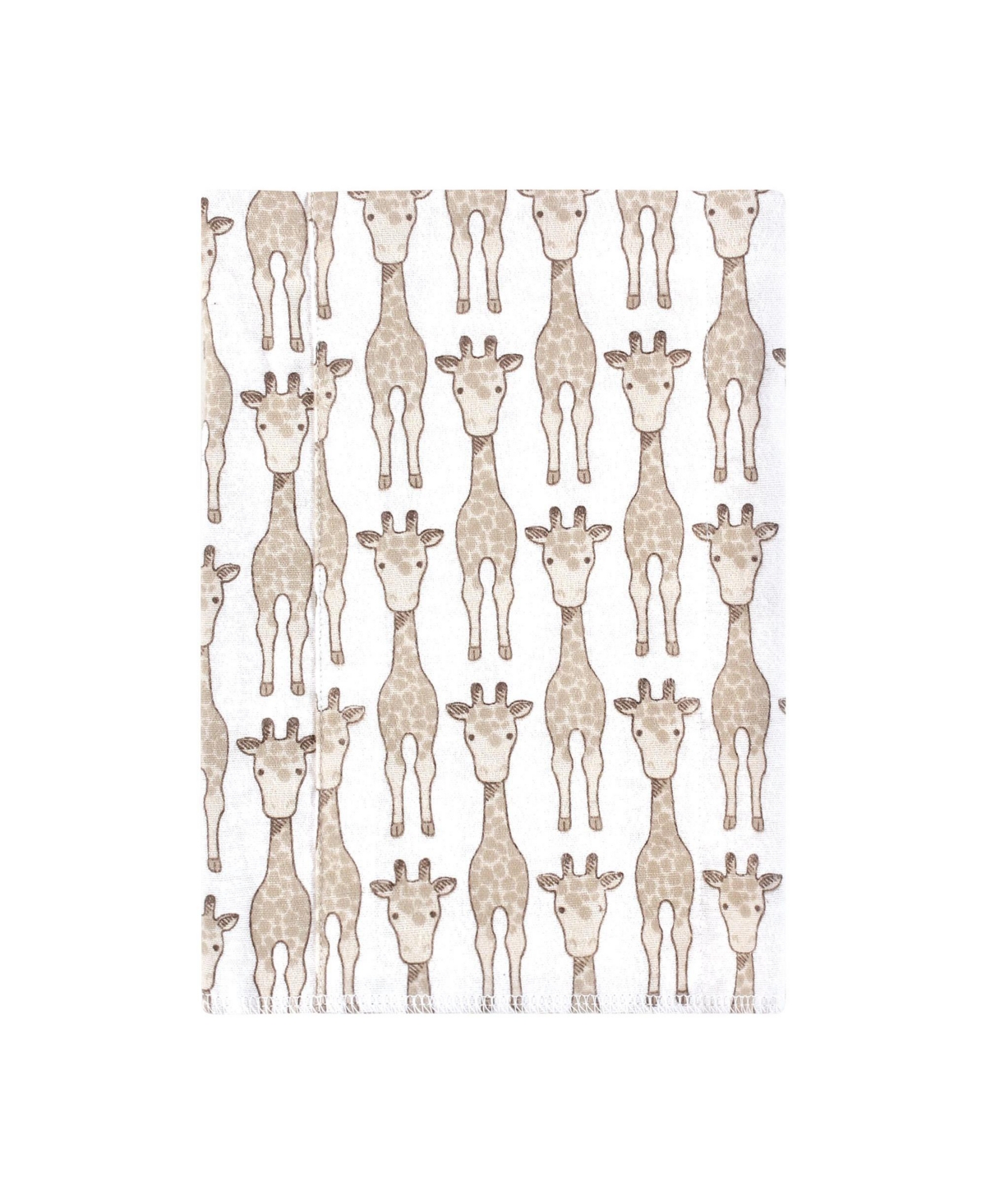 Hudson Baby Cotton Flannel Burp Cloths -Pack, Giraffe