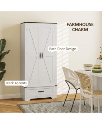 72" Farmhouse Pantry Cabinet, Kitchen Pantry Cabinet