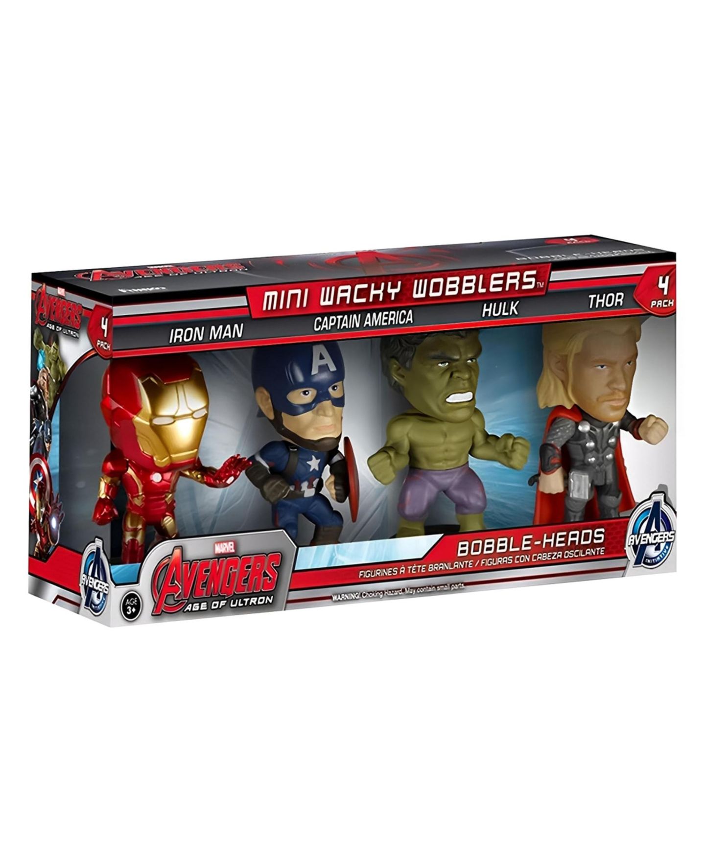 Детские фигурки Funko Marvel Avengers Age of Ultron Mini Wacky Wobbler 3" 4-Pack — фото 2