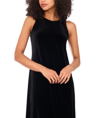 Women's Velvet A-Line Maxi Dress