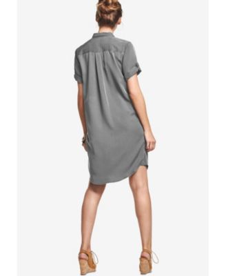 Women's Button Front Linen Shirtdress