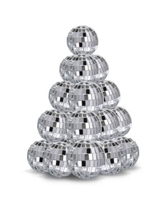 20PCS 1.6" Small Disco Ball Mirror Mini Hanging Decoration for Events Wedding 70s 80s Party Business Holiday Home Decor