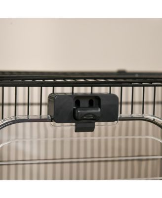 Small Animal Cage with Wheels, Portable Bunny Cage 2-Tier