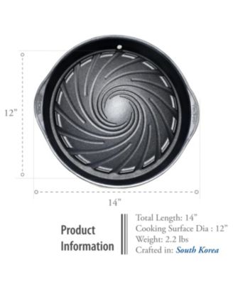 - Stovetop Korean BBQ Non-Stick Grill Pan / Black