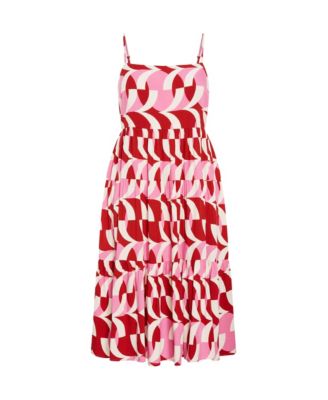 Plus Size Mystic Print Dress