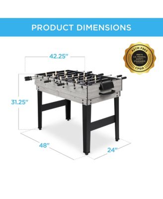 2x4ft 10-in-1 Combo Game Table Set w/ Hockey, Foosball, Pool, Shuffleboard, Ping Pong