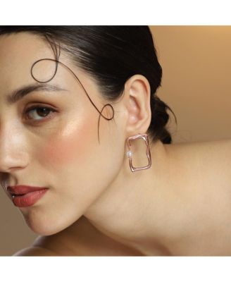 Women's The Cadre Drop Earrings - Rose Gold