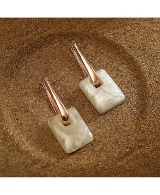 Women's The Puffer-Glaze Hoop Earrings - Rose Gold