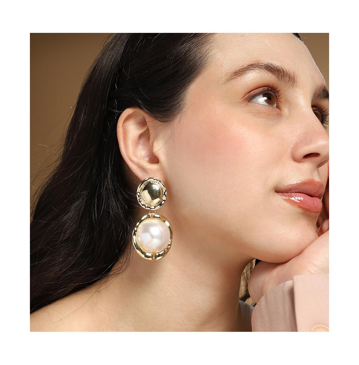 Women's The Roma-Perle Drop Earrings - California Gold