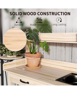 Multi-Layer Garden Work Bench for Potting and Storage