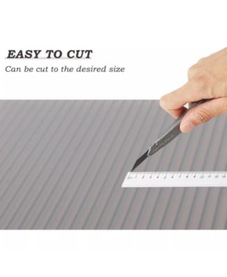 6Pcs 62'' (W) x 28'' (L) x 0.2'' Polycarbonate Gazebo Proof Panels,  Waterproof UV Protected Reinforced Sheets, Twin-Wall Bronze Sheets