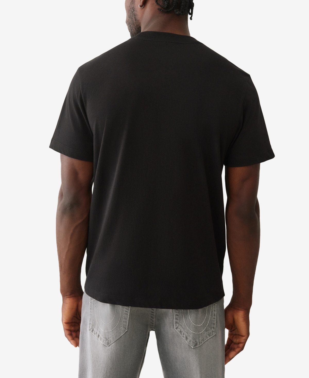 True Religion Boys Arched Logo T-shirt In Black