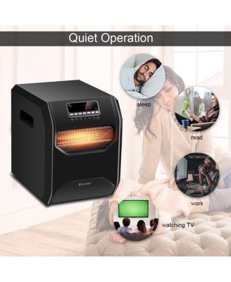 12 H Timer LED Remote Control Portable Electric Space Heater