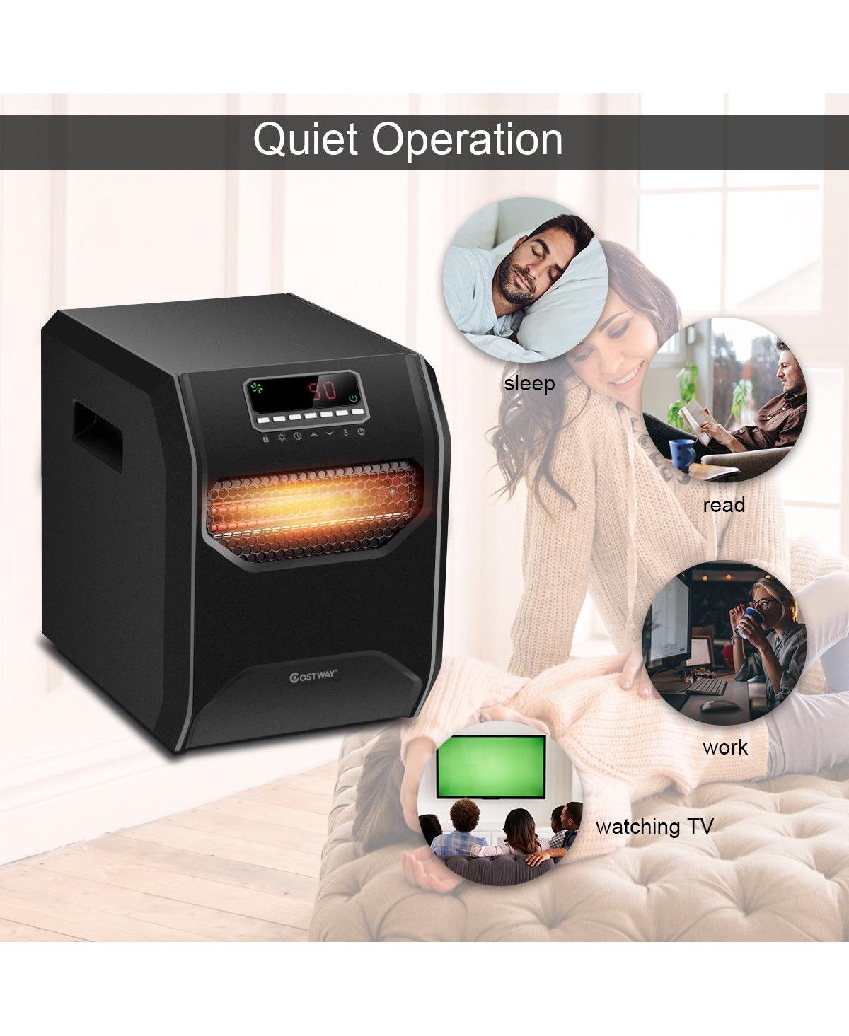 Sugift 12 H Timer Led Remote Control Portable Electric Space Heater