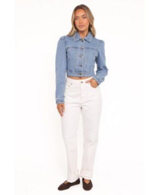 Women's Faven Cropped Denim Jacket