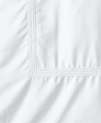 Lands' End 400 Thread Count Premium Supima Cotton No Iron Sateen Embroidered Duvet Bed Cover